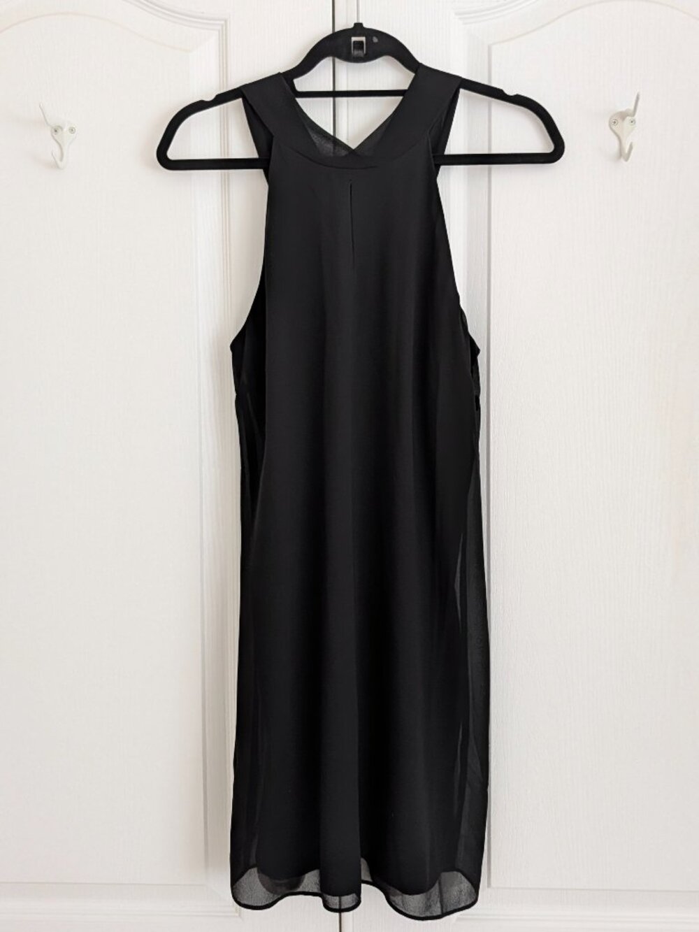 Naked Zebra – High Neck Back Tie Dress / Black / Small